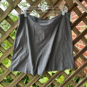 Basic gray cotton skirt